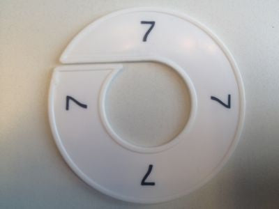 Klika -  Maatring 9cm wit/zwart 7