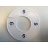 Klika -  Maatring 9cm wit/zwart 9