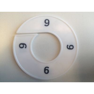 Klika - Misura anello bianco/nero 9