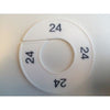 Klika -  Maatring 9cm wit/zwart 24