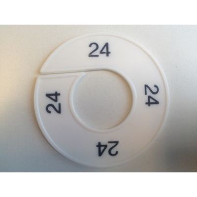 Klika - Misura anello bianco/nero 24