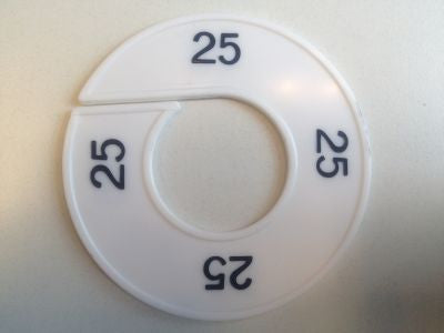 Klika - Misura anello bianco/nero 25