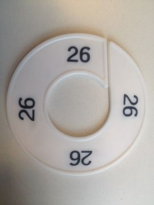 Klika - Misura anello bianco/nero 26