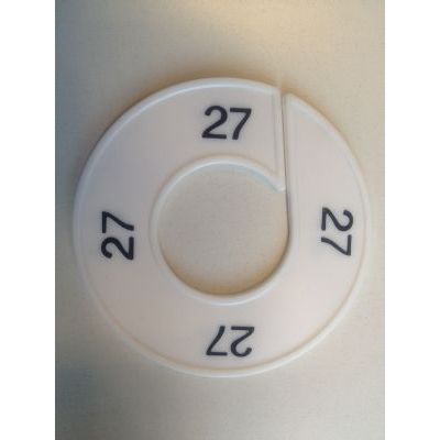 Klika - Size ring white/black 27