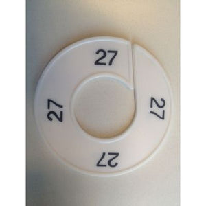 Klika -  Maatring 9cm wit/zwart 27