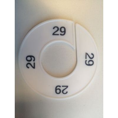 Klika - Misura anello bianco/nero 29