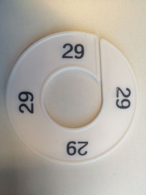 Klika - Misura anello bianco/nero 29