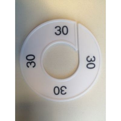 Klika - Misura anello bianco/nero 30