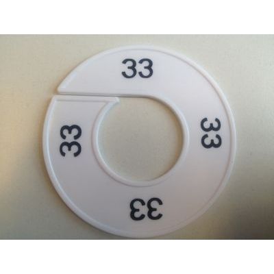 Klika - Size ring white/black 33