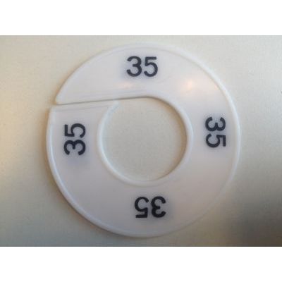 Klika - Size ring white/black 35