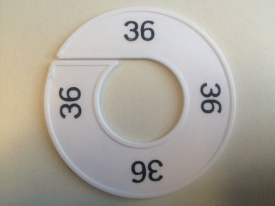 Klika - Misura anello bianco/nero 36