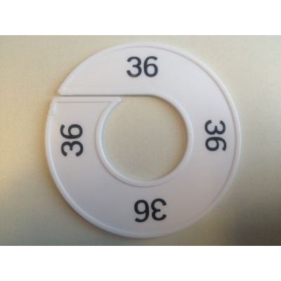 Klika - Size ring white/black 36