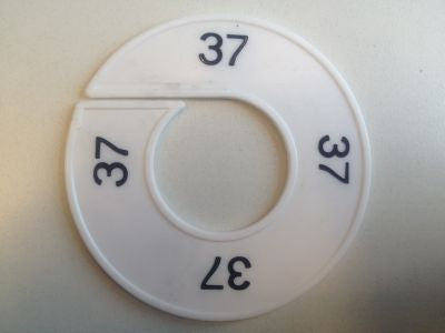 Klika - Misura anello bianco/nero 37