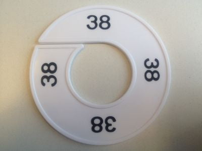 Klika - Size ring white/black 38