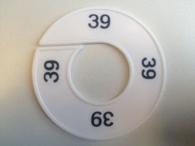 Klika - Misura anello bianco/nero 39