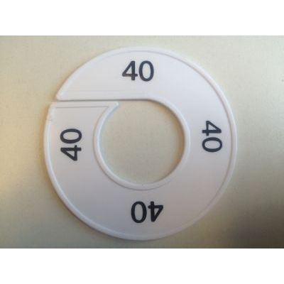 Klika - Taille bague blanc/noir 40