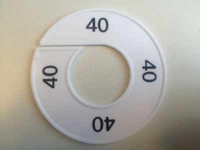 Klika - Misura anello bianco/nero 40