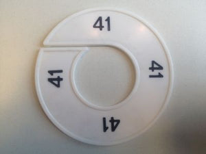 Klika -  Maatring 9cm wit/zwart 41