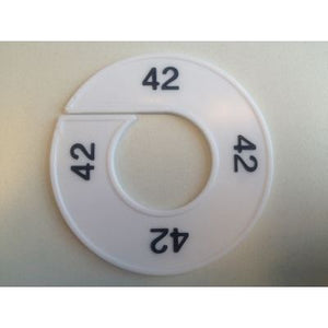 Klika -  Maatring 9cm wit/zwart 42