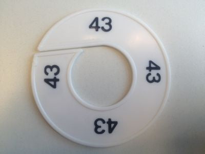 Klika - Misura anello bianco/nero 43