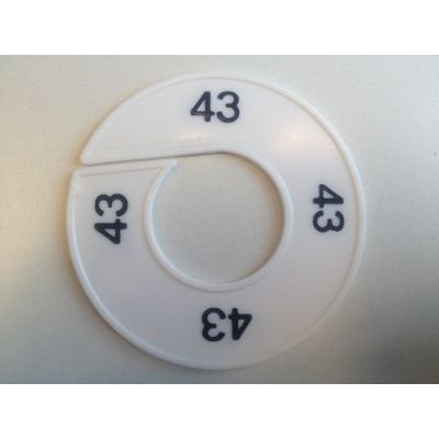 Klika - Size ring white/black 43