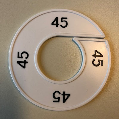 Klika - Misura anello bianco/nero 45