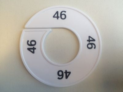 Klika - Misura anello bianco/nero 46