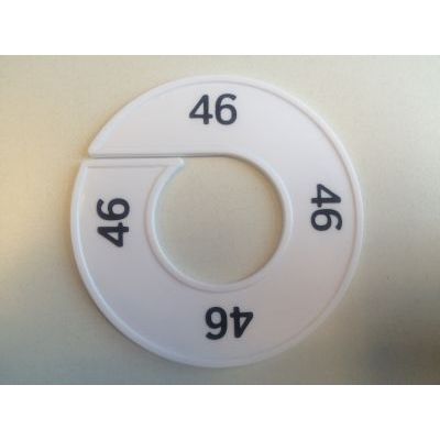 Klika - Taille bague blanc/noir 46