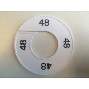 Klika -  Maatring 9cm wit/zwart 48