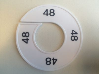 Klika - Misura anello bianco/nero 48