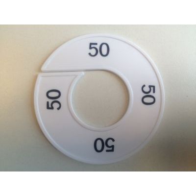 Klika - Size ring white/black 50