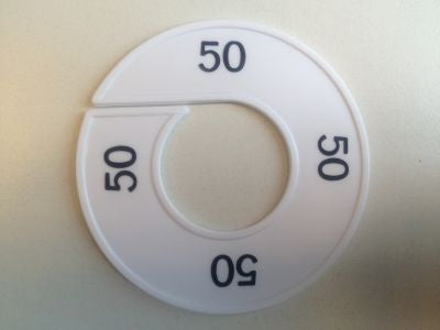 Klika - Misura anello bianco/nero 50