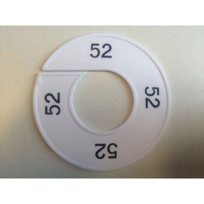 Klika - Taille bague blanc/noir 52