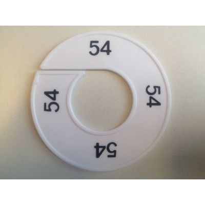 Klika - Size ring white/black 54