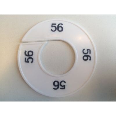 Klika - Size ring white/black 56