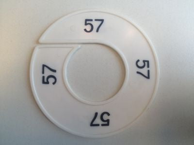 Klika - Misura anello bianco/nero 57