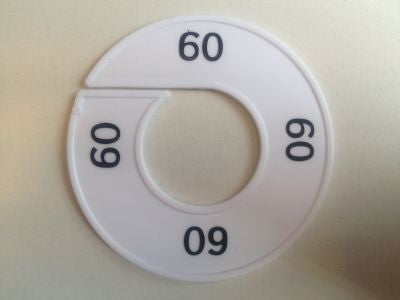 Klika - Misura anello bianco/nero 60