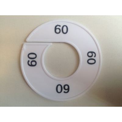 Klika - Misura anello bianco/nero 60