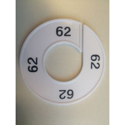 Klika - Misura anello bianco/nero 62