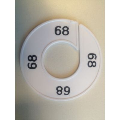 Klika - Misura anello bianco/nero 68