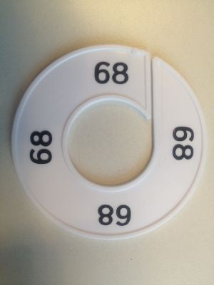 Klika - Misura anello bianco/nero 68