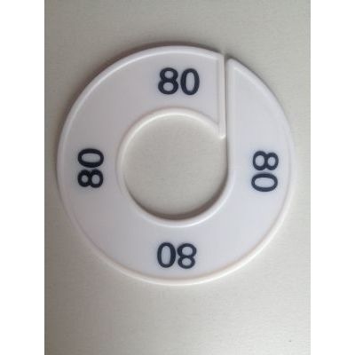 Klika -  Maatring 9cm wit/zwart 80