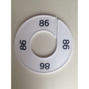Klika -  Maatring 9cm wit/zwart 86