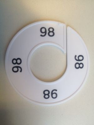 Klika - Größenring weiß/schwarz 98