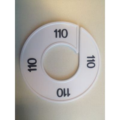 Klika -  Maatring 9cm wit/zwart 110