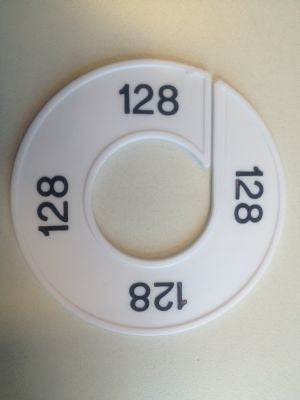 Klika - Misura anello bianco/nero 128