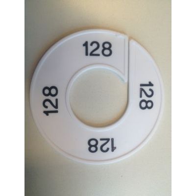 Klika -  Maatring 9cm wit/zwart 128
