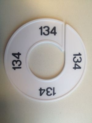 Klika - Misura anello bianco/nero 134