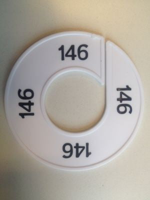 Klika - Größenring weiß/schwarz 146