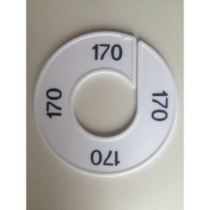Klika -  Maatring 9cm wit/zwart 170